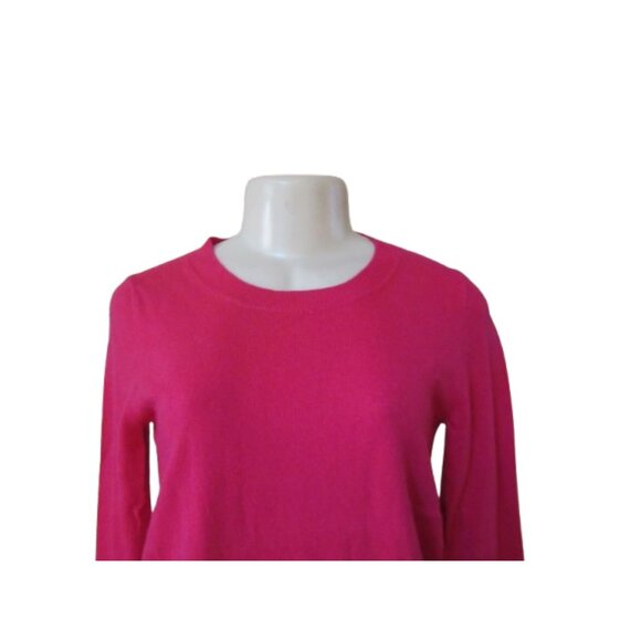 J.Crew XS Teddie Crewneck Sweater Pink/Purple Tint Cotton/Wool Blend - Picture 2 of 5